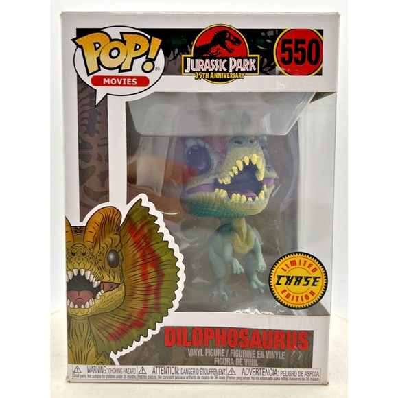 Funko Pop! Jurassic Park Dilophosaurus #550 F23 - Picture 1 of 6